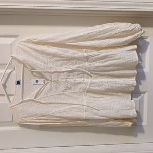 NWT Old Navy blouse, cream, XL